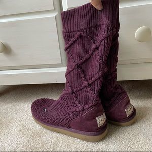 Purple Knit Uggs
